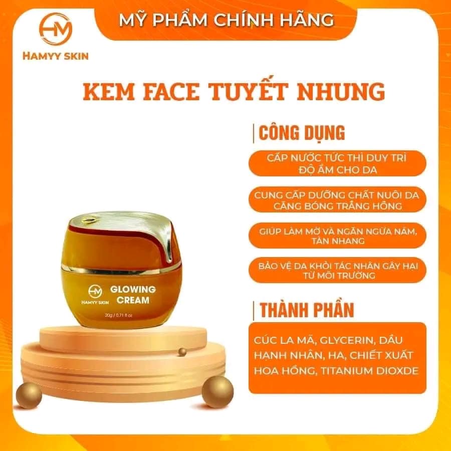 Kem face tuyết nhung Hamyyskin