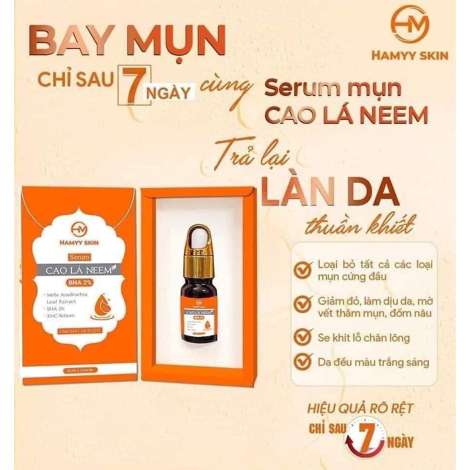 Serum mụn cao lá neem Hamyy Skin